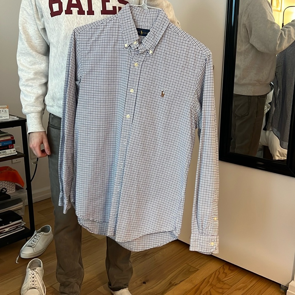 ralph lauren polo oxford plaid shirt